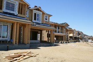 Photo of homes under construction