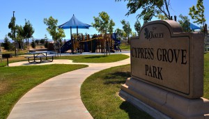 Photo of park sign at Cypress Grove Park