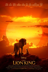 Photo of Disney's Lion King Poster with Mufasa and Simba sitting on a hillside at sunset