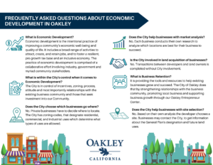 Graphic for Frequently asked questions about economic development